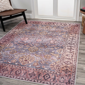 Victoria Ornate Persian All-over Washable Area Rug